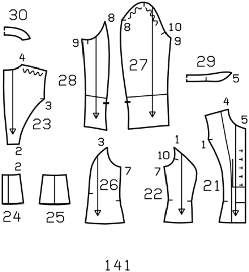 burda Schnittmuster Damen Loden-Janker 09/2011 141 Gr. 44-52