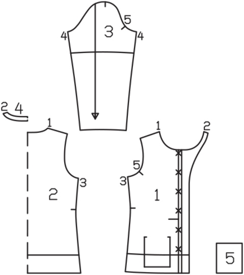 burda Schnittmuster Damen Cardigan-Blazer mit Taschen 01 2021 #5C Gr. 34-44