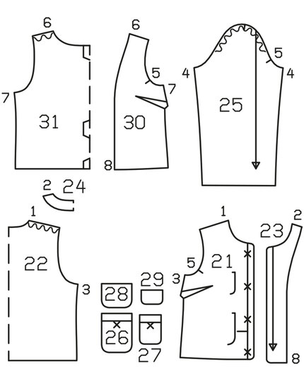 burda Schnittmuster Damen Jacke iranzösischer Stil 08/2023 #113 Gr. 34-42