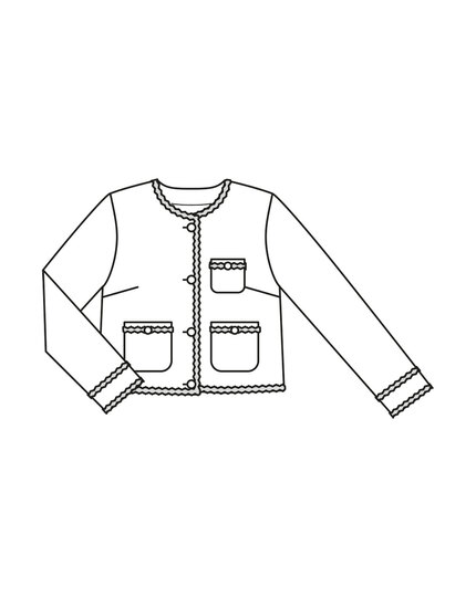 burda Schnittmuster Damen Jacke iranzösischer Stil 08/2023 #113 Gr. 34-42