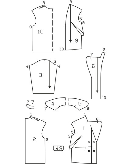 burda Schnittmuster Damen Cabanjacke 10/2023 #113 Gr. 36-48