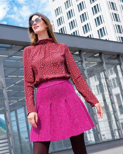 burda Schnittmuster Damen Bluse raffinierter Kragen 10/2023 #117 Gr. 36-44