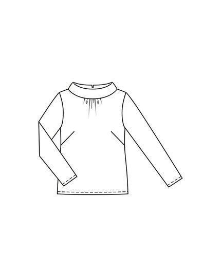 burda Schnittmuster Damen Bluse raffinierter Kragen 10/2023 #117 Gr. 36-44