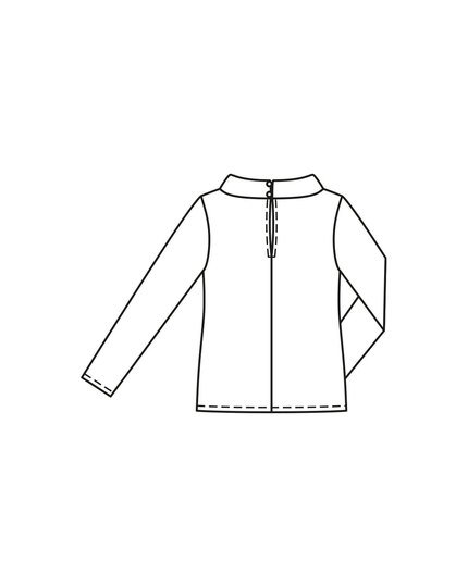 burda Schnittmuster Damen Bluse raffinierter Kragen 10/2023 #117 Gr. 36-44