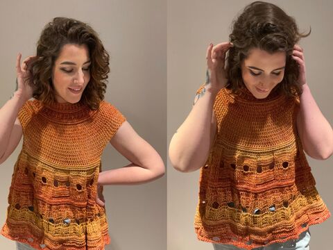 Häkelanleitung Tunika "STERNENSCHAUER"