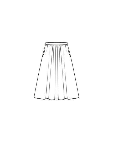 burda Schnittmuster Damen Rock mit Nahttaschen 12/2023  #109 Gr. 36-44