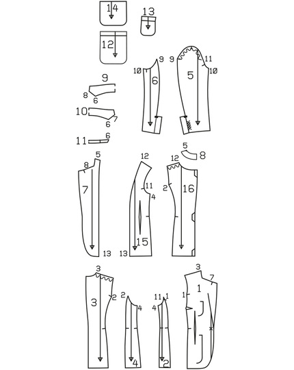 burda Schnittmuster Blazer tailliert 03/24 #105 Gr. 36-48