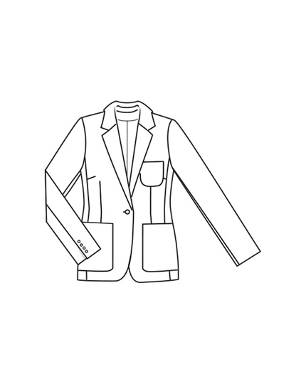 burda Schnittmuster Blazer tailliert 03/24 #105 Gr. 36-48