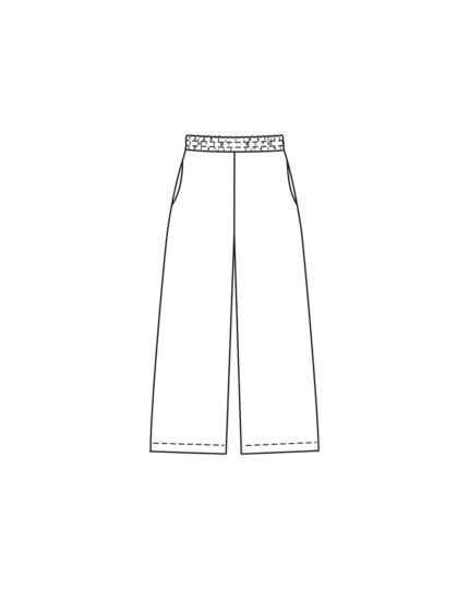 burda Schnittmuster Damen Marlenehose mit Taschen 01/24 #5B Gr. 34-44