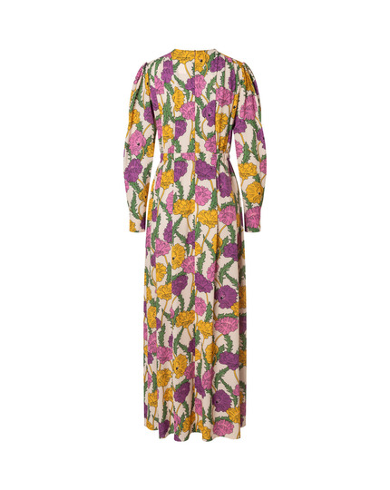 burda Schnittmuster Maxikleid mit Puffärmeln 04/24 #105 Gr. 36-48