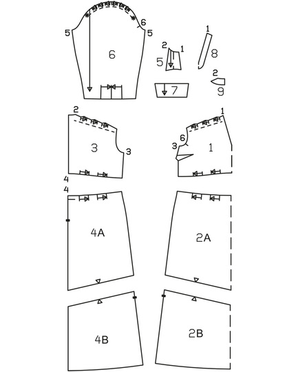 burda Schnittmuster Maxikleid mit Puffärmeln 04/24 #105 Gr. 36-48