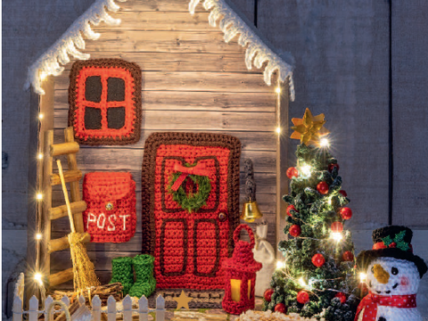 Häuschen Häkeln zu Weihnachten