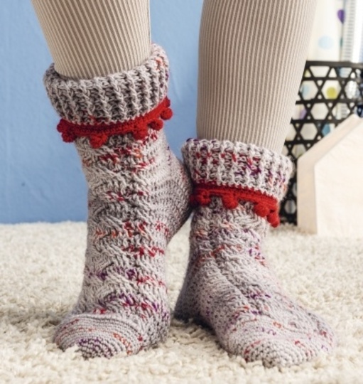 Socken Häkeln mit zusätzlichem Lehrgang