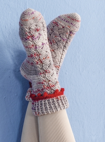 Socken Häkeln mit zusätzlichem Lehrgang