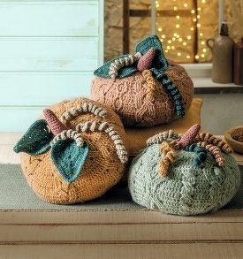 K&uuml;rbisse h&auml;keln mit Zopfmuster - Bild 8