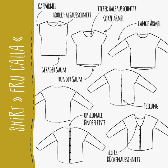 SHIRT "FRU CALLA" - Schnittmuster und Anleitung