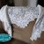 Schaltuch "Schneekristalle", Motivtuch mit glitzernden Schneeflocken