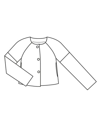 burda Schnittmuster Damen Kurzjacke 02/2023 3A Gr. 34-44