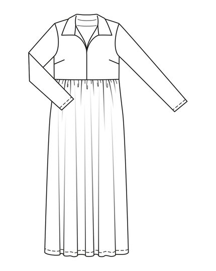 Maxikleid  mit langen ärmeln 02/2023 #4C