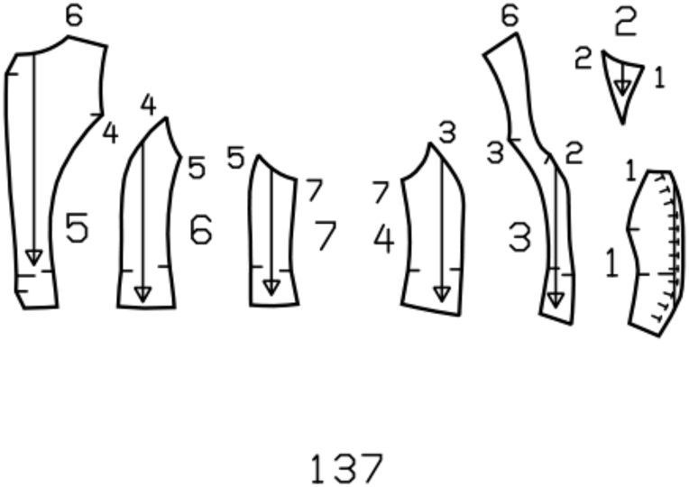 burda Schnittmuster Damen Dirndl-Mieder 09/2011 137 Gr. 44-52