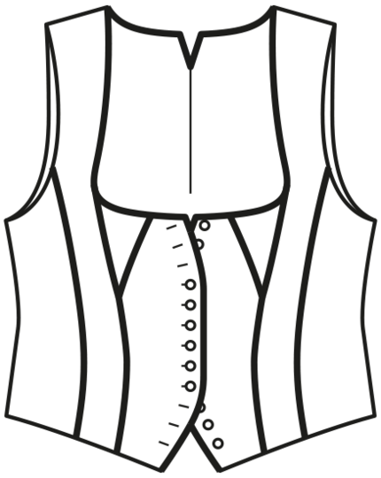 burda Schnittmuster Damen Dirndl-Mieder 09/2011 137 Gr. 44-52