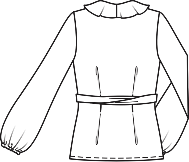 burda Schnittmuster Damen Wickelbluse - Volants 10/2011 #121 Gr. 36-44