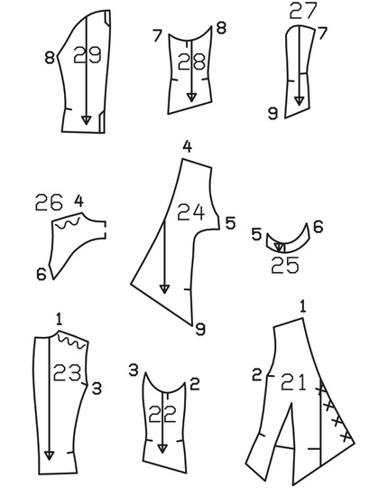 burda Schnittmuster Damenweste mit asymmetrischer Knopfleiste  04/24  #107