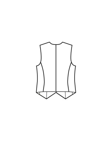 burda Schnittmuster Damenweste mit asymmetrischer Knopfleiste  04/24  #107