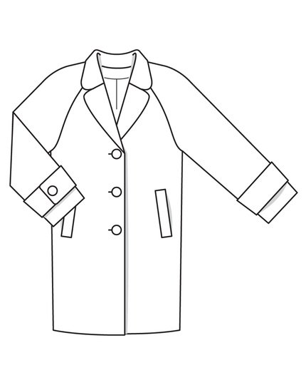burda Schnittmuster Damen Oversize-Mantel 10/2022 #108B Gr. 36-44