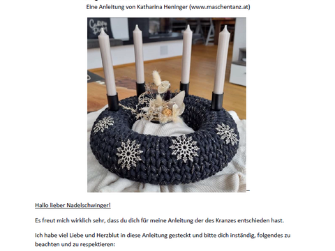 Anleitung Kranz häkeln