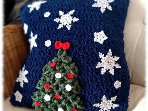 Der Tannenbaum - Kissenbezug 40 cm x 40 cm