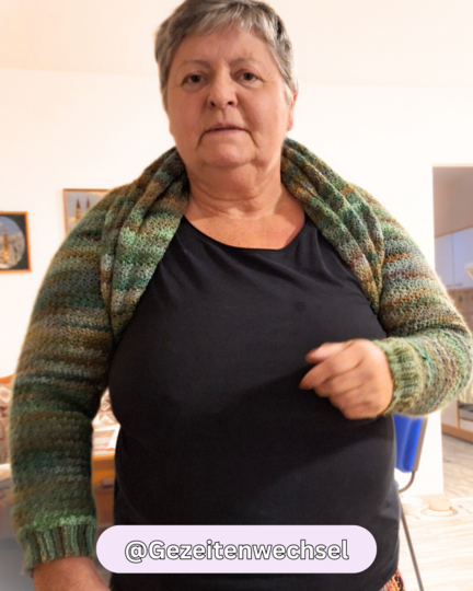 Häkelanleitung für einen Ärmelschal |  5 Größen: XS- 4XL