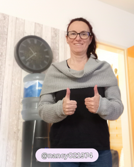 Häkelanleitung für einen Ärmelschal |  5 Größen: XS- 4XL