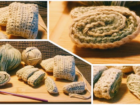 Häkelanleitung für schwäbische Maultaschen