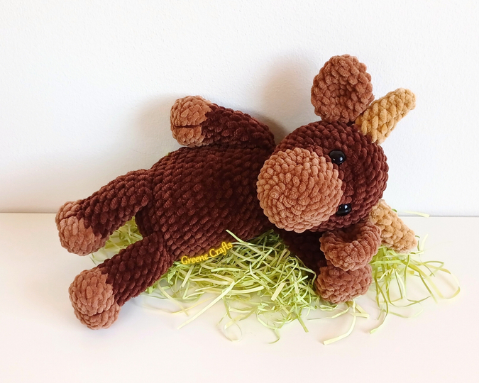 Bandit, the Bull - Low Sew Bull Toy Crochet Pattern