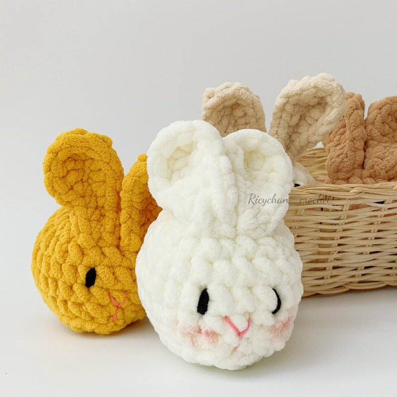 Chubby Bunny Crochet Pattern - Bunny Amigurumi - PDF Pattern in English - Image 4