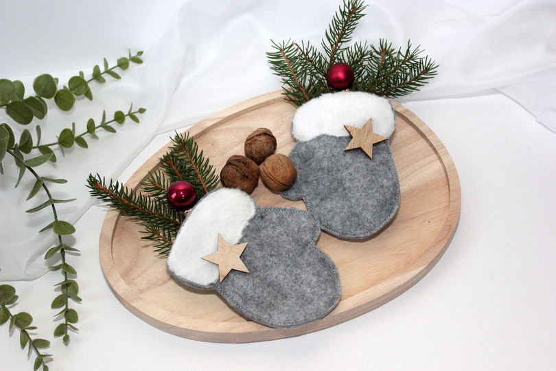 Stickdatei Handschuhe zum Befüllen als Wunscherfüller oder als Adventskalen