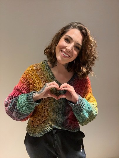 Häkelanleitung Fledermauspulli "COLOR DANCE"