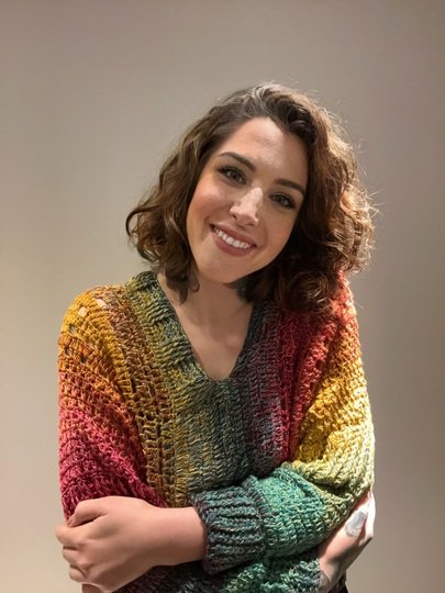 Häkelanleitung Fledermauspulli "COLOR DANCE"