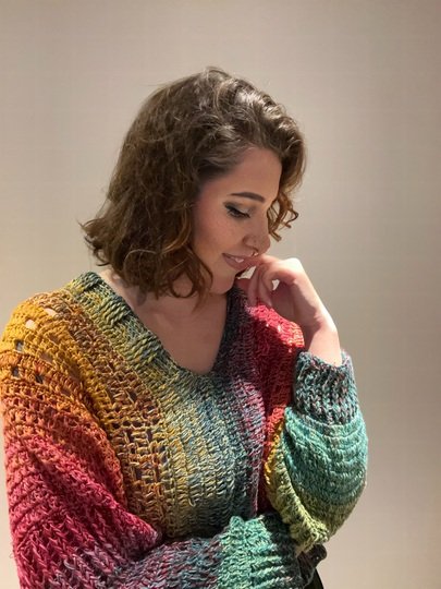 Häkelanleitung Fledermauspulli "COLOR DANCE"