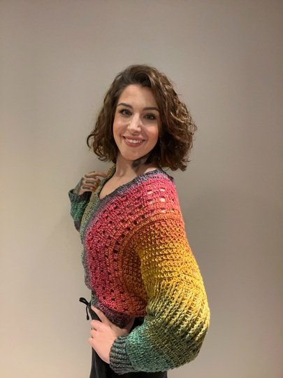 Häkelanleitung Fledermauspulli "COLOR DANCE"