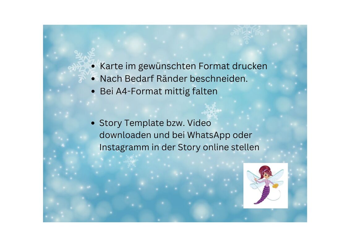 Weihnachtskarte download Weihnachten inkl. Story Template Vorlage und Video - Bild 2