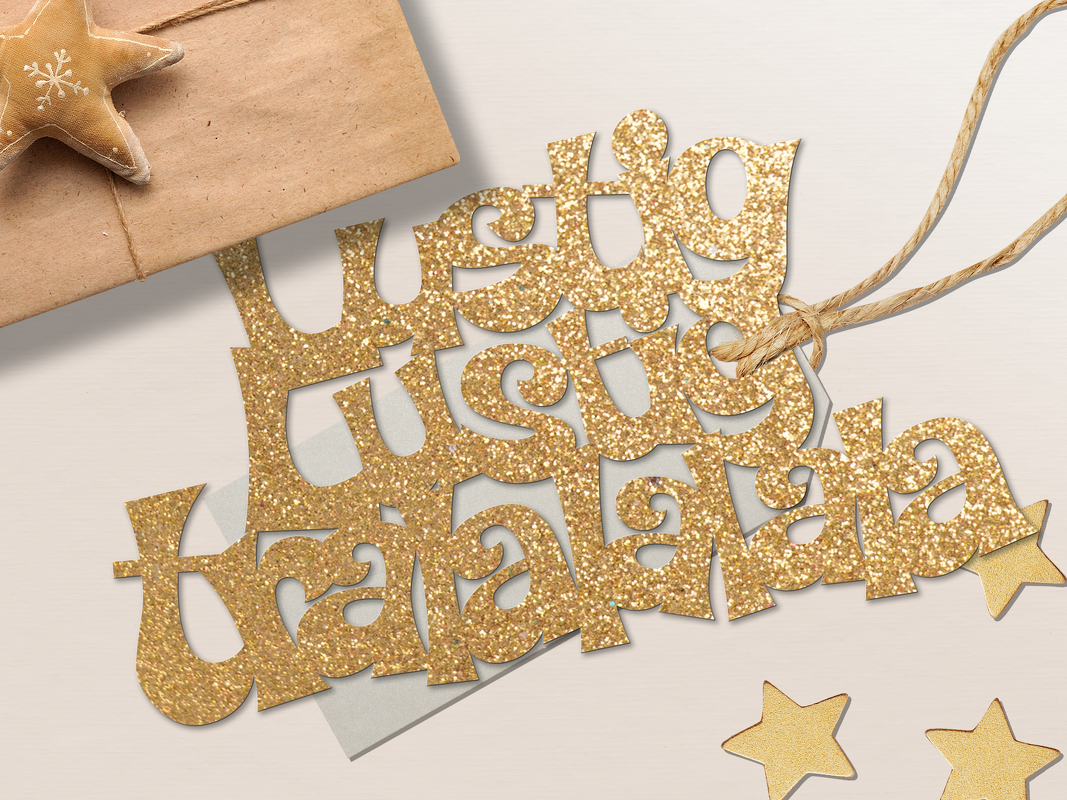 Plotterdatei Lustig Lustig Tralalalala Geschenkanhänger - svg dxf png PDF - Bild 2