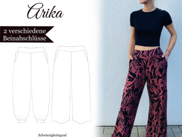 Marlenehose "Arika" - E-Book und Nähanleitung - Größe 32-64