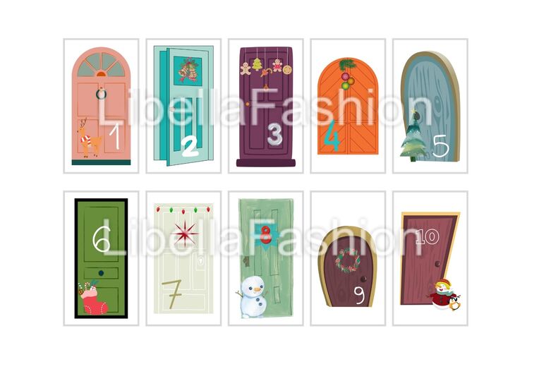 Digitaler Adventskalender Story Template für social media 24 fertig