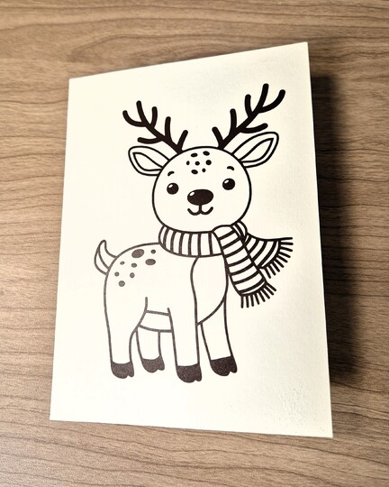 Cutting File Reindeer / Deer Winter Christmas - 2 Variants SVG PNG DXF PDF