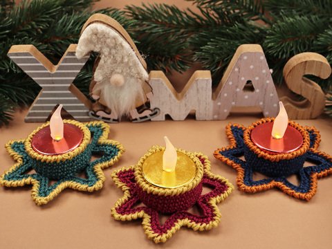 Häkelanleitung Adventslicht