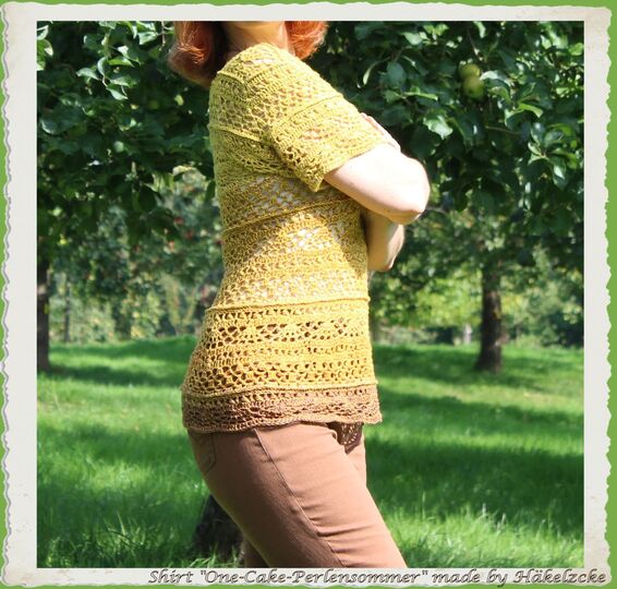 Häkelanleitung One-Cake-Perlensommer das Shirt - XS bis XXXL