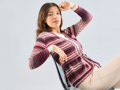 NAHTLOS-JACKE RED & GREY