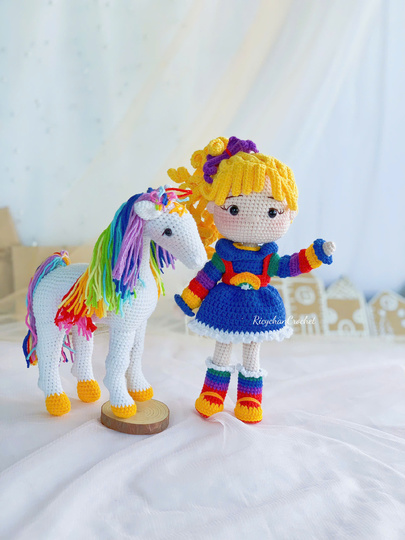Color Horse Crochet Pattern - Horse amigurumi - PDF in English only